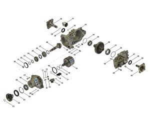 EXPLODED VIEW DIFFERENTIAL FIAT PANDA 55263470 