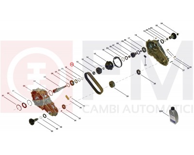 CHAIN FOR TRANSFER 4WD ML 164/166