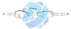 SEMIASSE ANTERIORE DESTRO COMPATIBILE CON CODICE OEM  18-012880 - 1840104 - 1840120 1