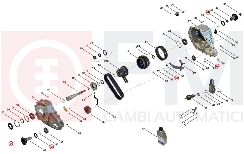 KIT GUARNIZIONI RIPARTITORE ML CODICE A1642801200 - A1642800800