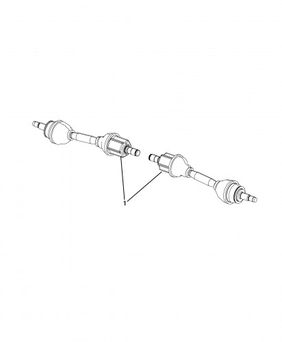 DRIVE SHAFT SUIATABLE TO OEM CODE K68290567AA - K68290567AB