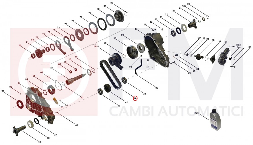 CHAIN FOR TRANSFER 4WD ATC 450 FOR BMW X3