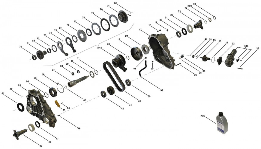 ATC 400 CLUTCH KIT WITH FORCH PARTS K18 FROM PICTURE