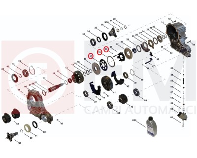 KIT REVISIONE PACCO FRIZIONI BMW ATC35L - ATC45L - HYUNDAI ATC - MASERATI ATC